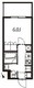 アジールコート東大井 313 間取り図