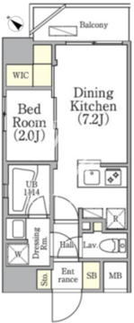 アジールコート三軒茶屋 304 間取り図