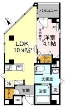 アーバンプライム日本橋 701 間取り図