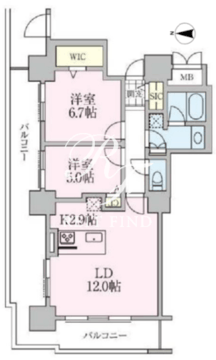ロイヤルパークスタワー南千住 601 間取り図