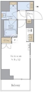 ブリリアイスト赤羽 401 間取り図