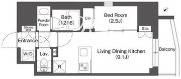 ミレーネ巣鴨駅前 1204 間取り図