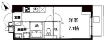 エム・グランヴィア駒形 803 間取り図