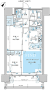 ディームス渋谷本町 1104 間取り図