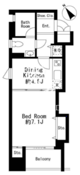 プライムアーバン日本橋茅場町 701 間取り図