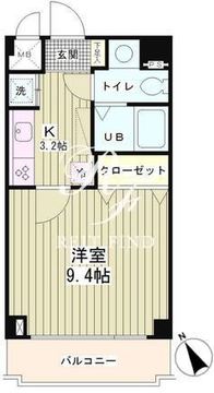ラフィネ築地 304 間取り図
