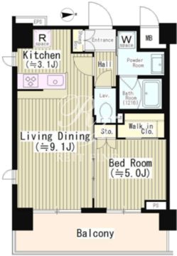 エディアン目黒本町 603 間取り図