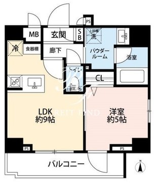 グランドコンシェルジュ恵比寿 602 間取り図