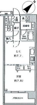クリオ五反田 1202 間取り図