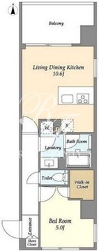 シーズンフラッツ蔵前春日通り 806 間取り図