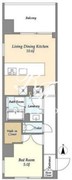 シーズンフラッツ蔵前春日通り 301 間取り図 ?>