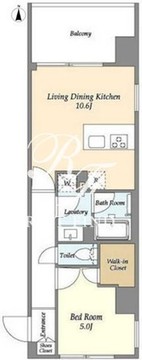 シーズンフラッツ蔵前春日通り 606 間取り図