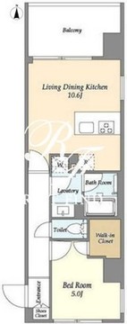 シーズンフラッツ蔵前春日通り 506 間取り図