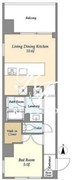 シーズンフラッツ蔵前春日通り 601 間取り図