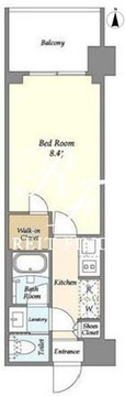 シーズンフラッツ蔵前春日通り 802 間取り図