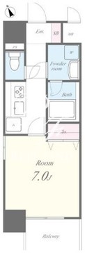 メッツァ森下 403 間取り図