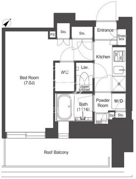 コンフォリア門前仲町サウス 705 間取り図