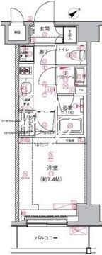 アルテシモシェルト 702 間取り図