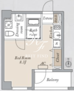 プライマル両国イースト 301 間取り図