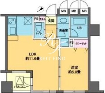 カスタリア北上野 602 間取り図