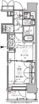 リルシア本所吾妻橋 502 間取り図