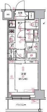 アルテシモラート 702 間取り図