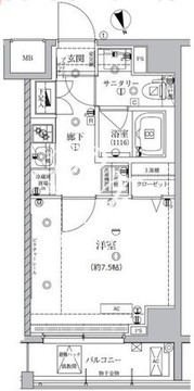 アルテシモモーレ 502 間取り図