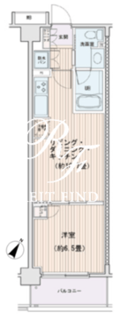 エスティメゾン豊洲レジデンス E-824 間取り図