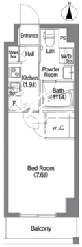 コンフォリア錦糸町DEUX 710 間取り図