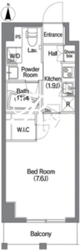 コンフォリア錦糸町DEUX 505 間取り図