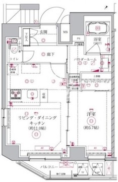 アルテシモエジス 603 間取り図