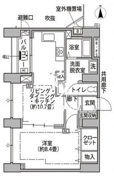 東雲キャナルコートCODAN 14-215 間取り図