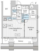 ＭＦＰＲコート赤坂見附 1003 間取り図