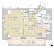ラヴィラント御茶ノ水 1301 間取り図