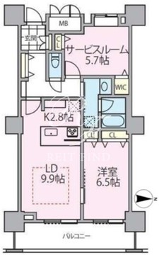 ロイヤルパークスタワー南千住 1714 間取り図