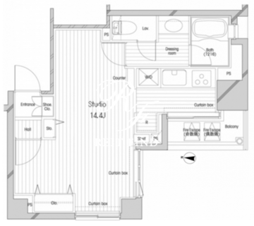 コンフォリア二番町 403 間取り図