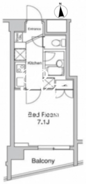 プラウドフラット代々木上原 503 間取り図