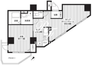 カスタリア初台 705 間取り図