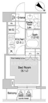 コンフォリア日本橋人形町イースト 1005 間取り図