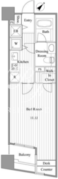 ブロードシティ東京 407 間取り図
