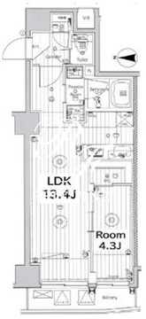 メイクス上野 702 間取り図