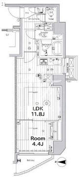 メイクス上野 201 間取り図
