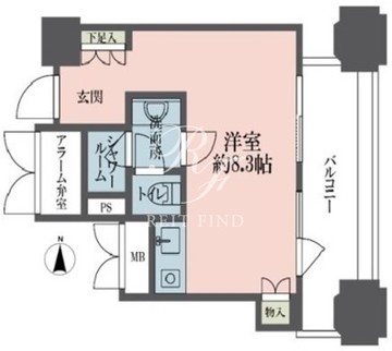 ルネ新宿御苑タワー 305 間取り図
