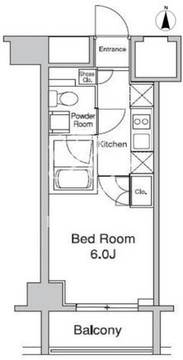 プラウドフラット蒲田2 504 間取り図