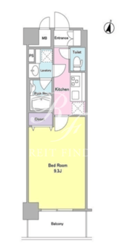 ラポール両国 603 間取り図