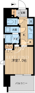 エルシア五反田 204 間取り図
