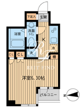 KDXレジデンス東新宿 705 間取り図
