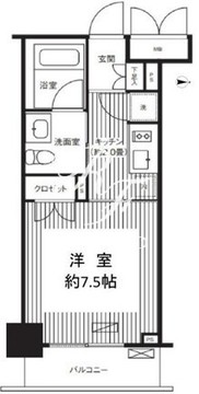 グランハイツ錦糸町 1002 間取り図