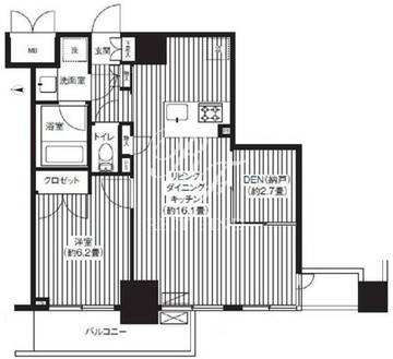 グランハイツ錦糸町 1204 間取り図