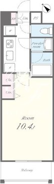 エルボヌール勝どき 602 間取り図